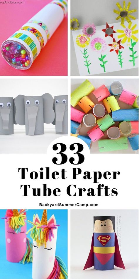 Paper tube crafts are a great kids' activity. Break out the craft supplies to make people, animals, games, and home decor. Toilet Paper Tube Crafts, Paper Tube Crafts, Animals Games, Cardboard Tube Crafts, Tube Crafts, Prek Crafts, Backyard Summer, Paper Towel Tubes, Toilet Paper Tube