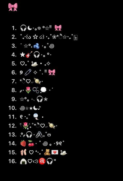 Instagram Bio Symbols Ideas, Aesthetic Symbols Caption, Insta Bio Ideas Aesthetic Symbols, Roblox Bio Ideas Aesthetic, Username Emoji Ideas, Username Ideas With Numbers, Username With Numbers, Cute Ig Bios, Usernames With Numbers