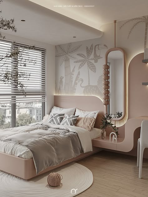 Thiết kế 3 ngủ Sunshine Ciputra Hanoi | 3 bed rooms :: Behance Kids Bedroom Design Modern, Japandi Kids Bedroom, Bed Rooms Design, Kids Bedroom Furniture Design, Kids Room Bed, Bedroom Design Modern, Rooms Design, Kids Room Interior Design, Modern Kids Bedroom