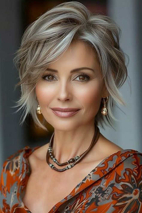 Haircuts That Don't Require Styling, Short Messy Bob Hairstyles For Fine Hair, Pixie Hairstyles Medium Length, Cute Short Hair For Women, Best Short Haircuts For Fine Thinning Hair, Shorter Haircuts For Curly Hair, Hair Color For 60 And Over, Over 60 Hairstyles For Women Round Faces, Short Gray Hair Styles For Older Women