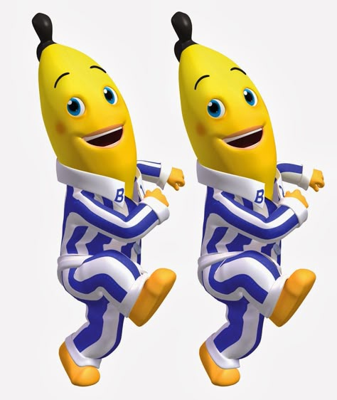 Bananas And Pajamas, Twins Meme, Disney Junior Characters, Banana Wallpaper, Banana In Pyjamas, Cartoon Banana, Banana Benefits, Childrens Tv, Pajama Day