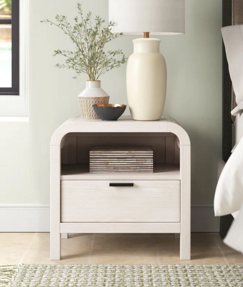 Essie Nightstand curated on LTK Wood Pedestal, Wood Nightstand, Bedroom Night Stands, Drawer Nightstand, Grey Wood, Ash Wood, Joss And Main, Brown Wood, White Wood