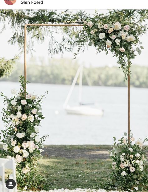 Boho Outdoor Wedding, Wedding Arches Outdoors, Blue Wedding Bouquet, Sea Wedding, Arch Decoration, Arch Flowers, Arch Decoration Wedding, Wedding Ceremony Flowers, Engagement Party Decorations