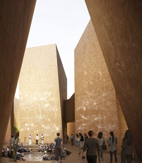 Foster + Partners unveils Saudi Arabia pavilion for Expo 2025 Osaka Spatial Experience, Model Village, British Architecture, Pavilion Design, Foster Partners, Good Readers, Installation Design, Japan Design, Green Building