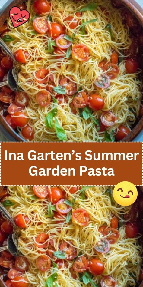 Cold Tomato Pasta Recipes, Summer Lite Dinner Ideas, Pasta Summer Recipes, August Recipes Dinners, Pasta For Potluck, Fresh Tomatoes And Pasta Recipes, August Food Ideas, Summer Tomato Pasta, Summertime Meals Dinners