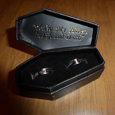 Goth wedding ring