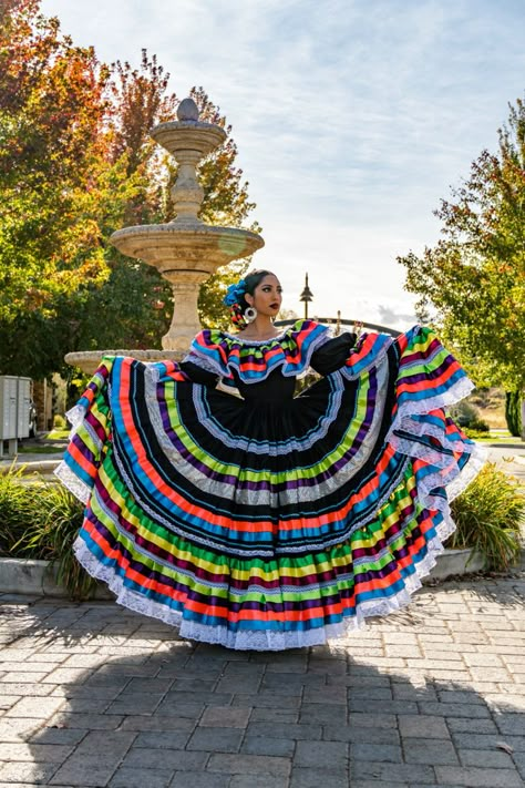 Black Jalisco Folklorico Dress, Mexican Jalisco Dress, Traditional Jalisco Dress, Flokorico Dress, Folklorico Dresses Jalisco, Mexican Dresses Traditional Dancing, Flocorico Dresses, Mexican Folklorico Dresses, Jalisco Dress Folklorico