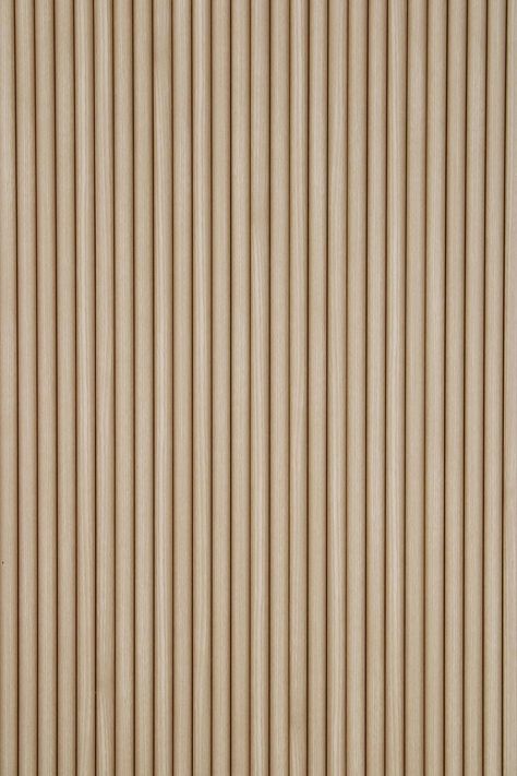 Flexible Tambour Wood Panels For Interior Walls Decorative Fluted Siding Cladding - Champagne Oak Bring the elegance of real solid wood into your space with our Flexible Tambour Wood Panels For Interior Walls Decorative Fluted Siding Cladding - Champagne Oak, meticulously designed to enhance interior walls, decorative siding, and cladding. Made from genuine solid wood and a durable veneer finish, these panels are not only beautiful but also engineered to effortlessly conform to curved walls, rou Light Wood Paneling, Fluted Veneer, Fluted Wood Panel, Greenhouse Library, Tambour Wood, Wood Panel Texture, Fluted Wall Panel, Wood Wall Cladding, Wood Slat Ceiling