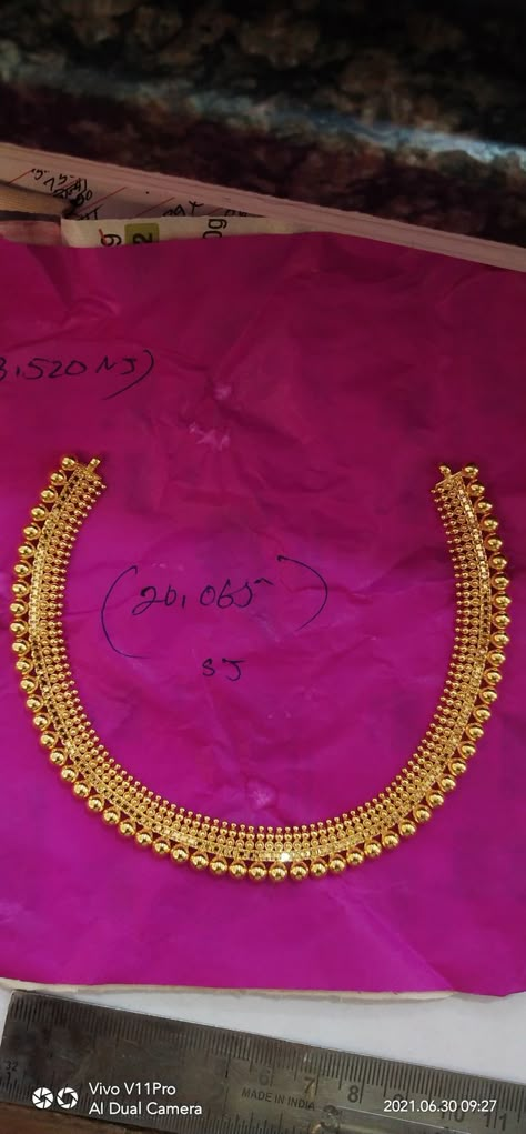 Simple Gold Neck Chokers, Gold Necklace Set With Grams, Gold Necklace 20 Grams, 20 Grams Gold Necklace Designs 20 Grams Gold Necklace Designs Indian, Gold Necklace Indian Bridal Jewelry Simple, 20 Grams Gold Haram Designs, Necklace In 20 Grams Gold, Gold Kamarband Indian Bridal, 20 Grams Gold Necklace Designs Indian