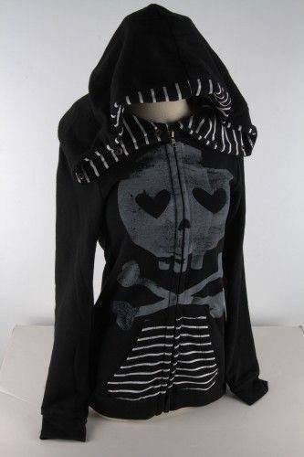 abbey dawn skull jacket Abbey Dawn, Tokyo Street Fashion, Skull Clothing, Emo Outfits, A Skull, Baggy Pants, Skull And Crossbones, Gothic Outfits, Dark Beauty