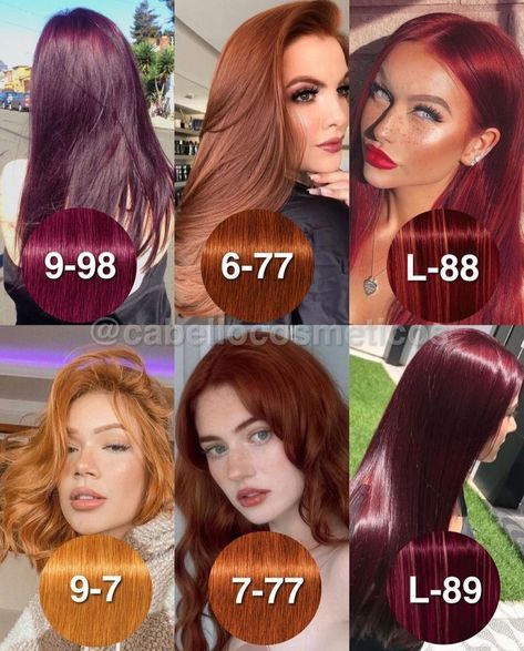 Red Velvet Hair Dye, Igora Royal Red Formulas, Type Of Red Hair Color, Red Hair Swatches, Annabelle Joy Hooper Hair, Igora Color Chart, Igora Reds, Cool Tone Red Hair Pale Skin, Deep Red Hair Color With Highlights