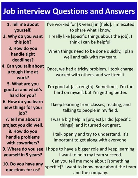 Learn how to answer common job interview questions with this ultimate guide. Includes tips for preparing for a successful interview, plus sample answers to over 100 How To Pass A Job Interview, Question To Ask At A Job Interview, How Do You Stay Organized Interview Question, Employee Interview Questions, Questions Asked In An Interview, Questions Asked At A Job Interview, Job Questions And Answers, Job Interview Questions For Employers, How To Get An Interview