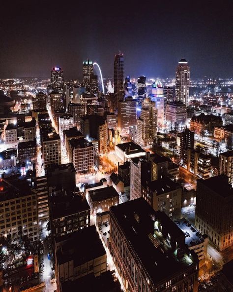 St Louis Skyline, St Louis Missouri, St Louis Mo, New City, Seattle Skyline, St Louis, Missouri, At Night, New York Skyline