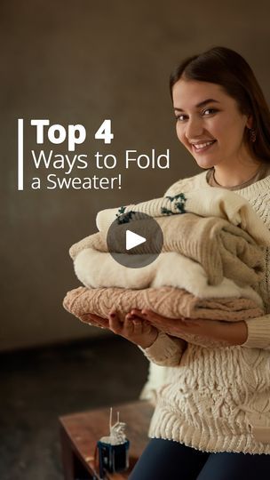 Sweaters Folding, Folding Sweaters, Fold Sweaters, Mari Kondo, How To Fold Sweaters, Clothes Folding, Fold Clothes, Kim Seo-hyung, Aesthetic Sweaters