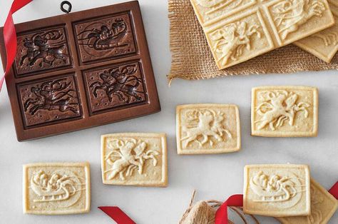 Springerle Shortbread Recipe | King Arthur Baking Cookie Mold Recipes, Molded Cookies, Molded Cookie Recipe, Christmas Flavors, Embossed Cookies, Mold Recipes, King Arthur Recipes, King Arthur Flour Recipes, Gluten Free Shortbread