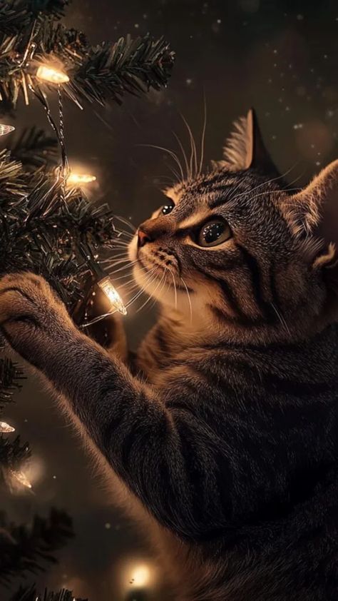 Cat Christmas Wallpapers: Festive & Adorable Holiday Backgrounds for Cat Lovers 9 Christmas Photography Aesthetic, Christmas Cat Wallpaper Iphone, Cat Christmas Aesthetic, Christmas Aesthetic Cat, Cat Screensaver, Christmas Cats Aesthetic, Winter Cat Wallpaper, Christmas Wallpaper Cat, Christmas Cats Wallpaper