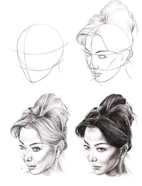 Portrait Au Crayon, Architecture Sketches, Pencil Drawing Tutorials, 얼굴 드로잉, Drawing Tutorial Face, 얼굴 그리기, Drawing Faces, Anatomy Study, Disney Concept Art