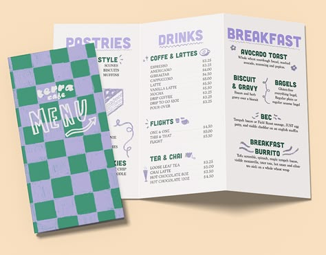 Carla Ovando on Behance Fun Menu Design, Menu Design Inspiration, Baking Painting, Espresso At Home, User Research, User Centered Design, Visual Communication Design, Menu Inspiration, Breakfast Drink