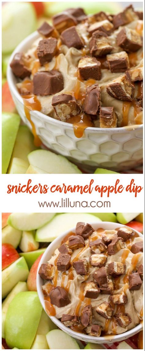 Caramel Dips, Snickers Dip, Caramel Apple Dip Recipe, Apple Dip Recipe, Caramel Apple Dip, Pumpkin Delight, Caramel Dip, Apple Dessert, Sweet Dips