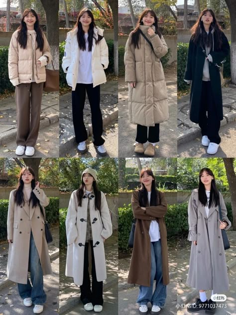 winter outfit || winter outfits cold || winter outfits aesthetic November Casual Outfits, Korea Fall Outfit Korean Style, Autumn Outfit Korean Style, Autumn Korean Aesthetic, Fall Outfit Korean Style, Japan December Outfit Women, Autumn Fashion Japan, Autumn Ootd 2024, Cute Asian Winter Outfits