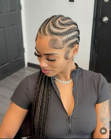 Cornrows Design Braids For Black Women, Colored Cornrows, Feed In Braids Designs, Fulani Twists, Feed In Braids Cornrows, Cornrows Natural, Cornrow Braid Styles, Cornrows Natural Hair, Hairstyles Trending