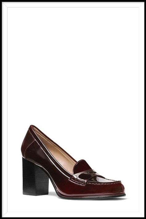 Step into classic sophistication with the Michael Kors Buchanan Patent Leather Loafer. Crafted with patent leather, these loafers offer a touch of luxury to any outfit. Elevate your footwear collection with Michael Kors. #MichaelKors #PatentLeatherLoafers #TimelessElegance Healed Loafer, Lena Chamamyan, Jean Shoes, Heel Loafers, Patent Leather Loafers, Formal Loafers, London Shoes, Loafers Style, Shoe Inspo