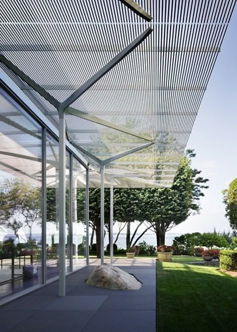 Small Patio Canopy Ideas, Canopy Glass, Canopy Ideas, Deck Canopy, Glass Canopy, Beach Canopy, Canopy Architecture, Canopy Curtains, Covered Walkway