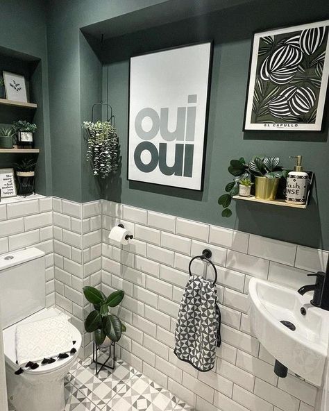 10 Modern bathroom ideas that won't break the bank | Fifi McGee Bathroom Japanese, Bathroom Zen, Bathroom Dream, Bathroom Japandi, Bathroom Dark, Bathroom Minimalist, Japandi Bathroom, Small Downstairs Toilet, Small Bathroom Inspiration