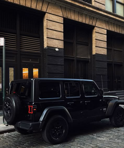 Black Jeeps Aesthetic, Black Out Jeep Wrangler, Jeep Srt Interior, Black Jeep Rubicon Aesthetic, Matte Black Jeep Wrangler Aesthetic, All Black Jeep Wrangler Aesthetic, Jeep Aesthetic Black, Jeep Wrangler Blacked Out, Jeep Wrangler All Black