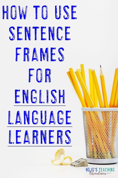 Ell Anchor Charts, Ell Lesson Plans Elementary, Esl Strategies High School, Ell Teaching Strategies, Elementary Language Arts, Esl Writing, Sentence Frames For Ell, Teaching English As A Second Language, Esl Strategies Elementary