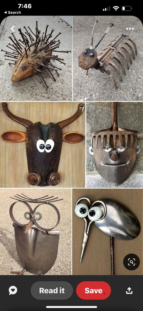 Animal Welding Projects, Welded Cow, Welded Fish Art, Welded Dog Sculpture, Metal Welding Art, Horseshoe Art Welded Sculptures & Statues, Welding Crafts, Recycled Metal Art, Metal Art Diy