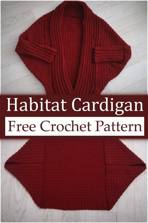 Crochet Cardigan Rectangle, Free Cocoon Crochet Pattern, Crochet Ribbing For Cardigan, V Neck Crochet Cardigan, Crochet Seamless Cardigan Pattern Free, Crochet Cocoon Cardigan Pattern Free Easy, Crochet Cardigan Bulky Yarn, Crochet Cocoon Shrug Pattern Free, Crochet Coatigan Free Pattern