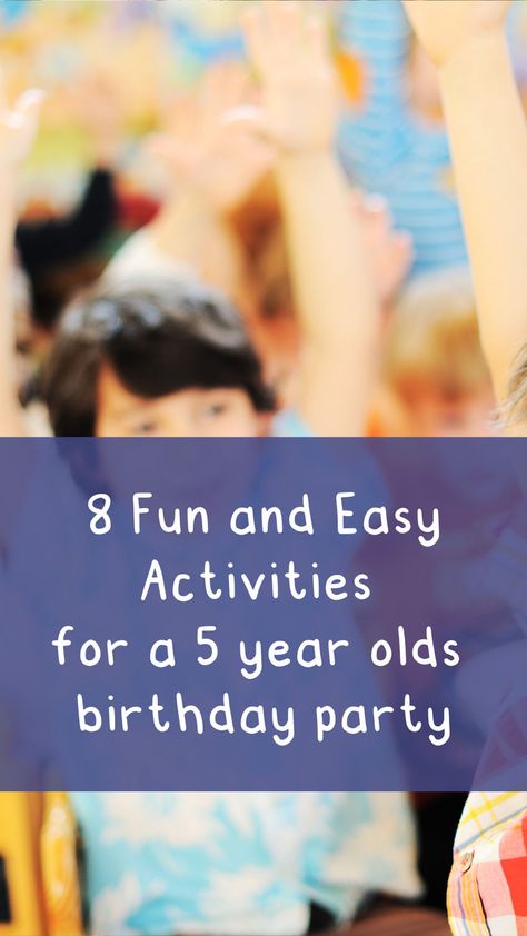 8 Fun & Easy Birthday Party Activities for 5 Year Olds 🎉 Five Year Old Birthday Party Activities, 5 Year Birthday Party Activities, 5year Birthday Party Ideas, 5 Year Birthday Party Ideas, Boys Birthday Party Activities, Play Stations, Indoor Birthday, Planning A Birthday Party, Simple Birthday Party