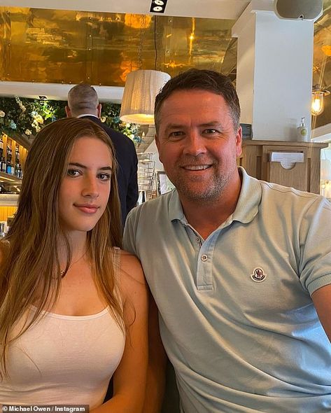 'So, so proud': Michael Owen, 42, took to Instagram to gush over his middle daughter Emily May, 14, on Monday after she bagged multiple sprinting medals Love Island Villa, Middle Daughter, Emily May, Michael Owen, Family Unit, Island Villa, First Daughter, July 2022, Love Island