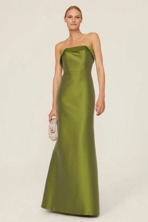 Rent Tatia Gown by Sachin & Babi only at Rent the Runway. Vibrant Bridesmaids, Rehearsal Dinner Guest, Bridal Fits, Moss Green Dress, Black Tie Dress Code, Semi Formal Wedding, Wedding 2025, Bridesmaid Box, Green Gown