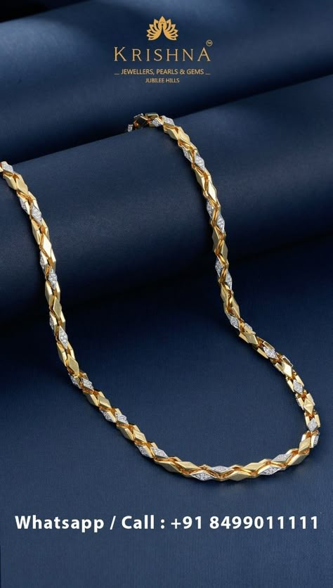 pinterest.com/krishnajewellersjubileehills/ Mens Lucky Gold, Mens Chains Gold For Men Indian, Gold Chains For Men Indian, Gold Neck Chains For Men, Gents Gold Chain, Gold Chain Design For Men, Neck Chain For Men, Italian Gold Chain, Man Gold Bracelet Design