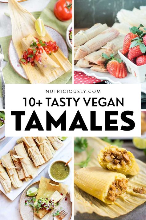 Try these tasty and versatile vegan tamales recipes with different fillings from walnut to jackfruit, black beans and sweet varieties! Perfect for Cinco de Mayo, Christmas and delicious year-round. Vegan Cinco De Mayo Recipes, Vegan Tamales Filling, Vegan Tamales Recipe, Black Bean Tamales, Vegetarian Tamales, Vegan Tamales, Salvadorian Food, Recipe Inspirations, Recipes Savory