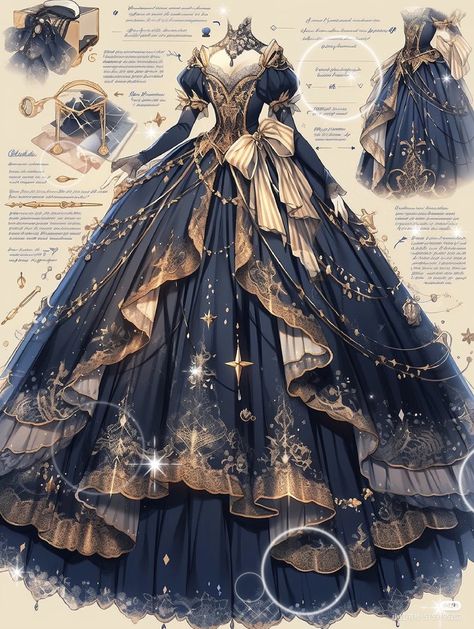 Mystic Outfit Aesthetic, Mystical Dresses, Mystical Fashion, Clothing Drawing, Victorian Era Dresses, Dreamy Gowns, Dress Design Drawing, Fantasy Dresses, Fashion Drawing Dresses