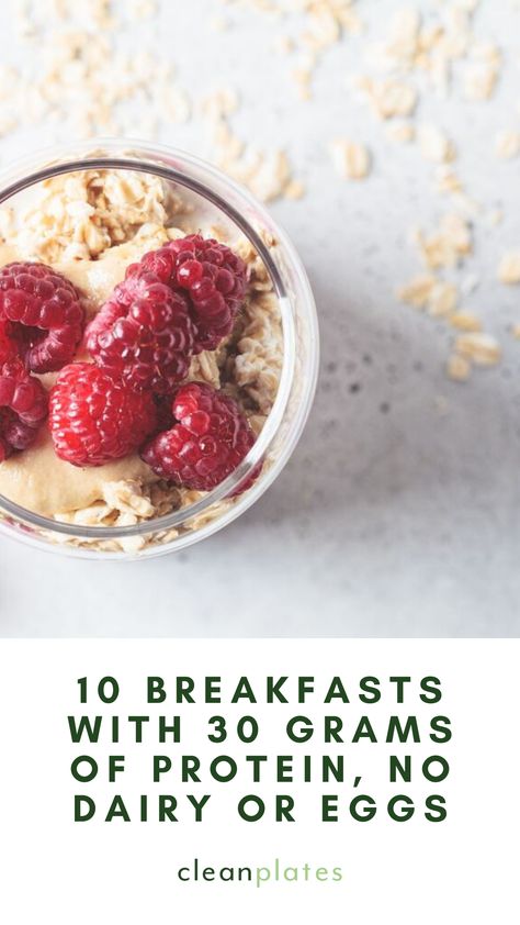 These hearty, healthy breakfasts will fuel you for your busy day, no eggs or dairy in sight. Paleo Breakfast Without Eggs, No Dairy Or Egg Breakfast, Egg Dairy Gluten Free Breakfast, Non Dairy Protein Breakfast Ideas, No Dairy No Egg Breakfast, No Dairy Or Egg Recipes, Paleo Breakfast Egg Free, No Egg Or Dairy Breakfast, Dairy And Egg Free High Protein Breakfast