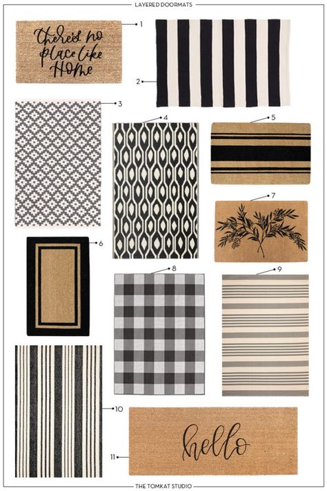 layered_doormats_blog_post_2 Layered Door Mats, Front Door Rugs, Building A Porch, Porch Doors, Front Door Mat, Indoor Door Mats, Indoor Doors, Casa Exterior, Front Door Mats