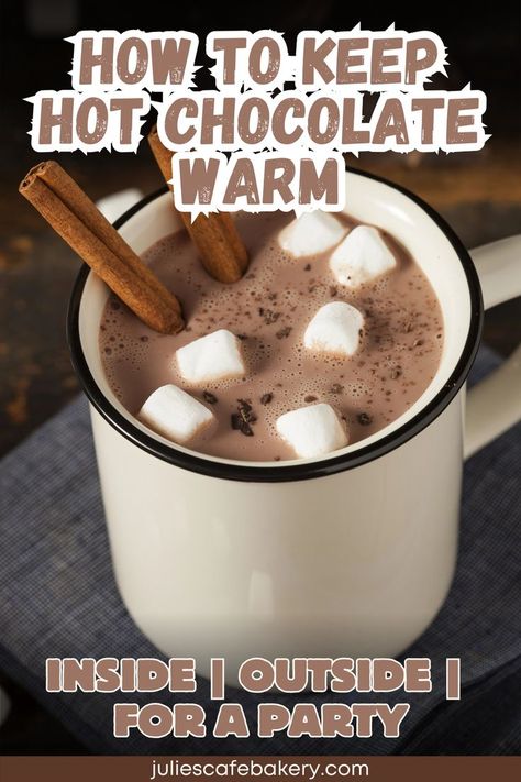 how to keep hot chocolate warm for party outside Treps Ideas, Hot Chocolate Toppings, Best Hot Chocolate Recipes, American Test Kitchen, Hot Chocolate Party, Crockpot Hot Chocolate, Coffee And Hot Chocolate, Beverage Station, Culinary Techniques