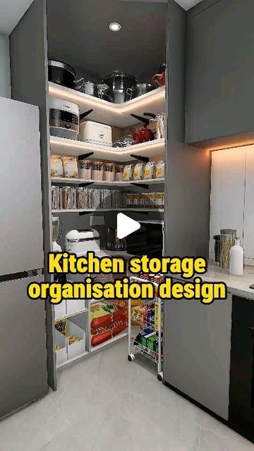 Max Alead on Instagram: "Kitchen storage organisation design#kitchencabinets #kitchencabinet #kitchen #customkitchencabinets #kitchencabinetfactory #chinakitchenfactory #fyp #foryou #viral #homedesign #homesweethome #kitchendesign #remake #renovation" Kitchen Design Storage Cabinets, Cabinet Storage Ideas Kitchen, Cupboard Design Kitchen, Organiser Cucina, Instagram Kitchen, Pantry Storage Cabinet, Pantry Cupboard, 2024 Kitchen, Kitchen Organisation