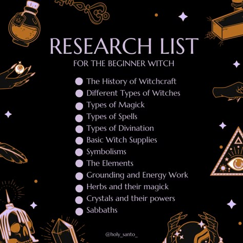 Witch Facts Witchcraft, List Of Crystals For Witchcraft, What Do Witches Do, Witch Coven Activities, Things To Do Research On, Spells To Become A Witch, Witch Basics Notes, Witchcraft Shopping List, Things Witches Need