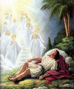 Akiane kramarik, Paintings and Search on Pinterest Christian Dream Interpretation, Arc Of The Covenant, Ladder To Heaven, Genesis 28, Angel Spirit, Bible Illustrations, Jacob's Ladder, Bible Pictures, Biblical Art