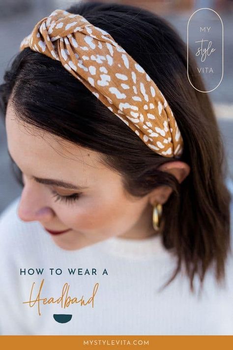 Knotted Headband Hairstyle, Wear A Headband, How To Wear Headbands, Holiday Party Looks, Headbands For Short Hair, Braiding Techniques, Short Or Long Hair, Thick Headbands, Latest Makeup Trends