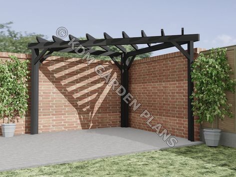 Curved pergola