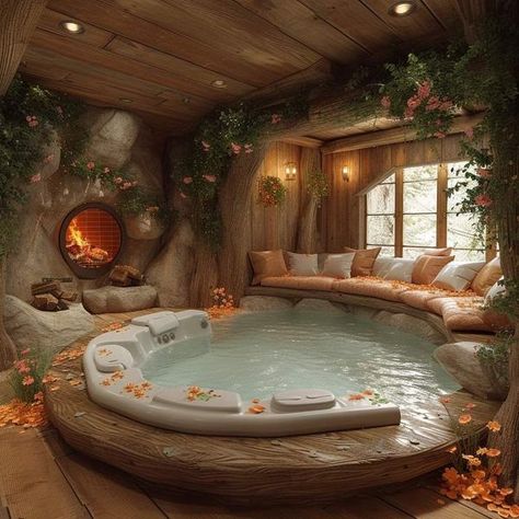 Casa Hobbit, Indoor Pool Design, Cabin Rustic, Dream House Rooms, Fantasy House, Japanese Architecture, Dream Room Inspiration, Dream House Interior, Design Your Dream House