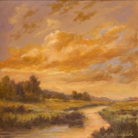 I love to capture a mood that is inspired by light. Light Academia Art Painting, Light Academia Aesthetic Painting, Soft Acedima Aesthetic, Fall Sky Painting, Soft Painting Ideas, Classical Painting Wallpaper, Fall Oil Paintings, Yellow Aesthetic Painting, Light Acedima Aesthetic