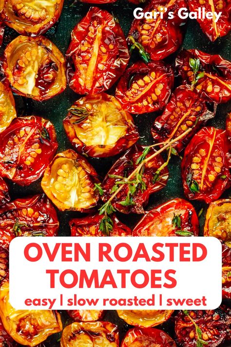 Oven Roasted Tomatoes Fire Roasted Tomatoes In Oven, Oven Roast Tomatoes, Roasted Roma Tomatoes Oven, Oven Tomatoes Roasted, Diy Fire Roasted Tomatoes, Slow Roasted Tomatoes Oven, How To Roast Tomatoes In The Oven, Roasting Cherry Tomatoes In Oven, Roasting Tomatoes In Oven For Sauce