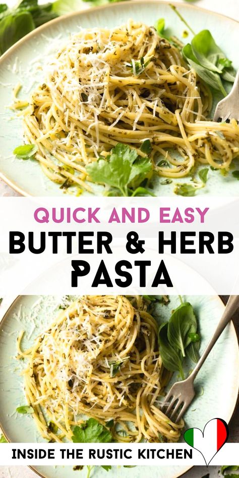 Herbed Pasta Recipes, Herb Noodles Garlic Butter, Butter And Herb Pasta, Pasta With Parsley, Knorr Butter And Herb Pasta Copycat, Butter And Herb Noodles, Creamy Herb Pasta, Homemade Herb Pasta, Butter Herb Pasta